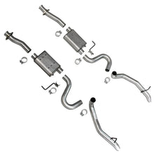 Load image into Gallery viewer, BBK 87-93 Mustang GT Cat Back Kit Varitune Mufflers - Aluminized turn downs - Main Product View