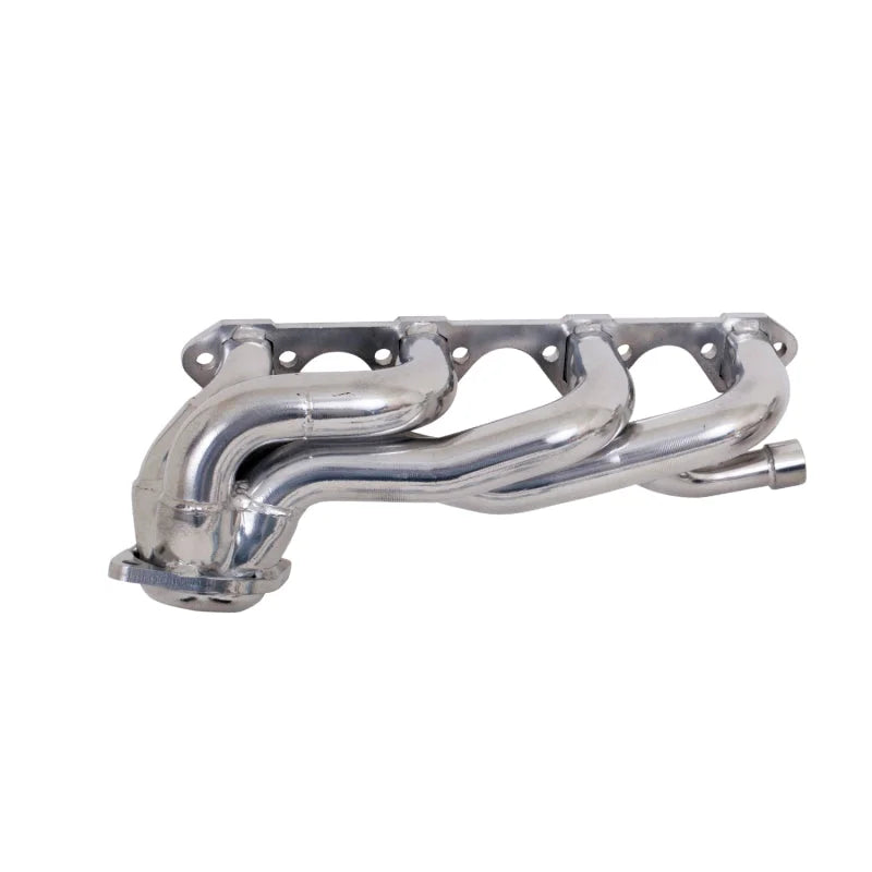 BBK 87-95 Ford F150 Truck 5.8 351 Shorty Unequal Length Exhaust Headers - 1-5/8 Silver Ceramic - Back View
