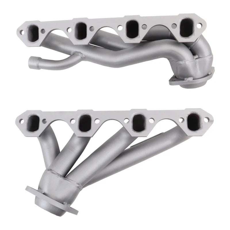 BBK 87-95 Ford F150 Truck 5.8 351 Shorty Unequal Length Exhaust Headers - 1-5/8 Titanium Ceramic - Installation View