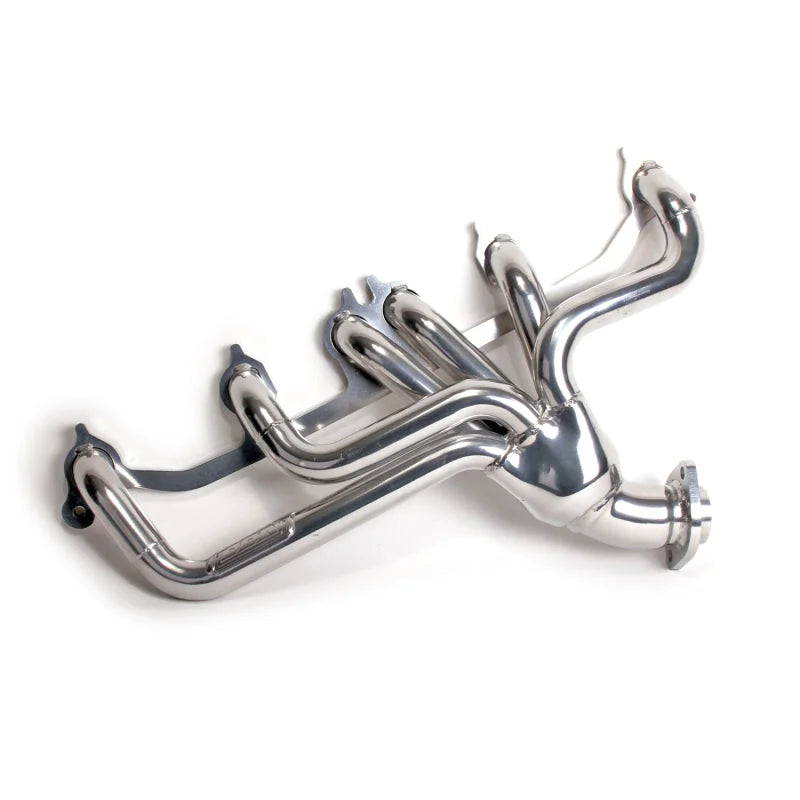 BBK 91-99 Jeep 4.0L Short Tuned Length Header Silver Ceramic - Main Product View