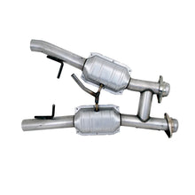 Load image into Gallery viewer, BBK 94-95 Mustang 5.0 High Flow H Pipe With Catalytic Converters - 2-1/2 - Side View