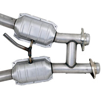 Load image into Gallery viewer, BBK 94-95 Mustang 5.0 High Flow H Pipe With Catalytic Converters - 2-1/2 - Back View