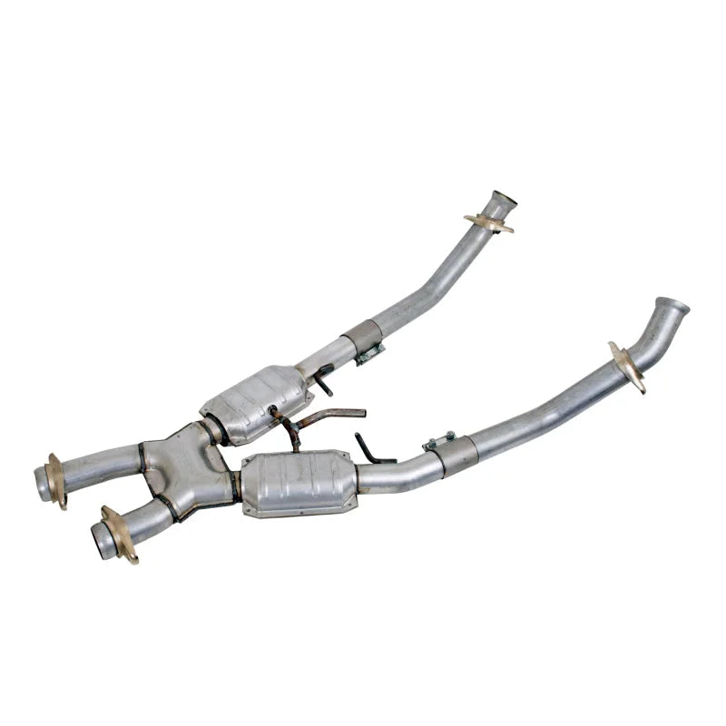 BBK 94-95 Mustang 5.0 High Flow X Pipe With Catalytic Converters - 2-1/2 - Main Product View