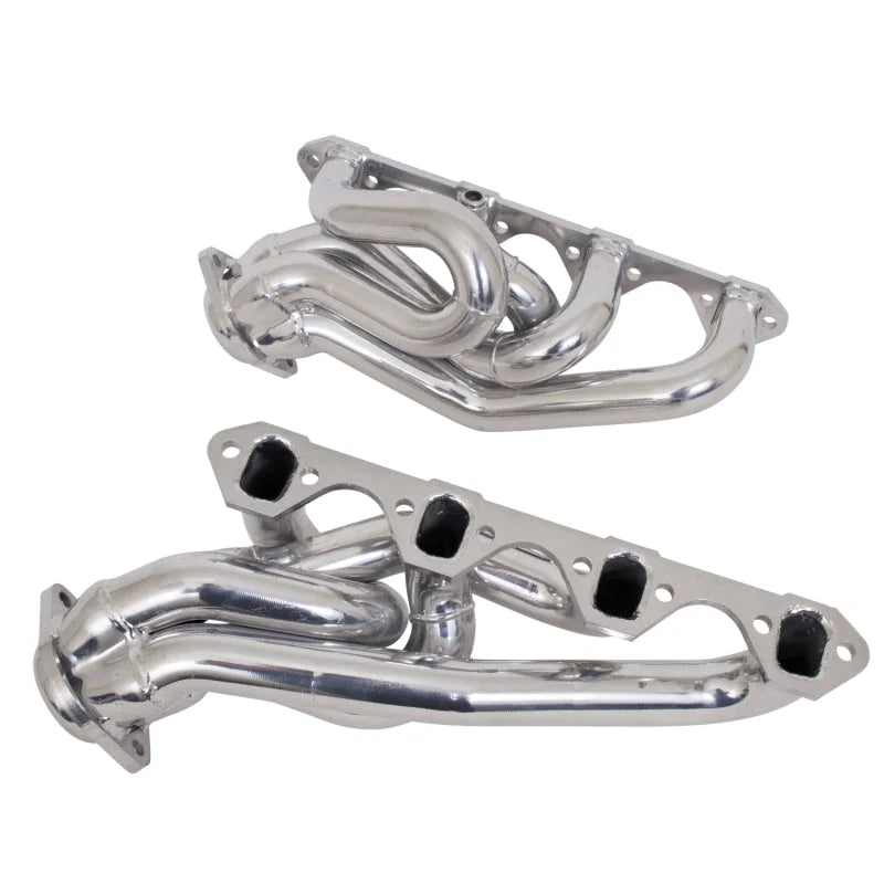 BBK 94-95 Mustang 5.0 Shorty Tuned Length Exhaust Headers - 1-5/8 Silver Ceramic - Installation View