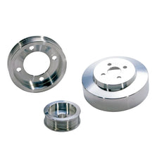 Load image into Gallery viewer, BBK 94-95 Mustang 5.0 Underdrive Pulley Kit - Lightweight CNC Billet Aluminum (3pc) - Side View