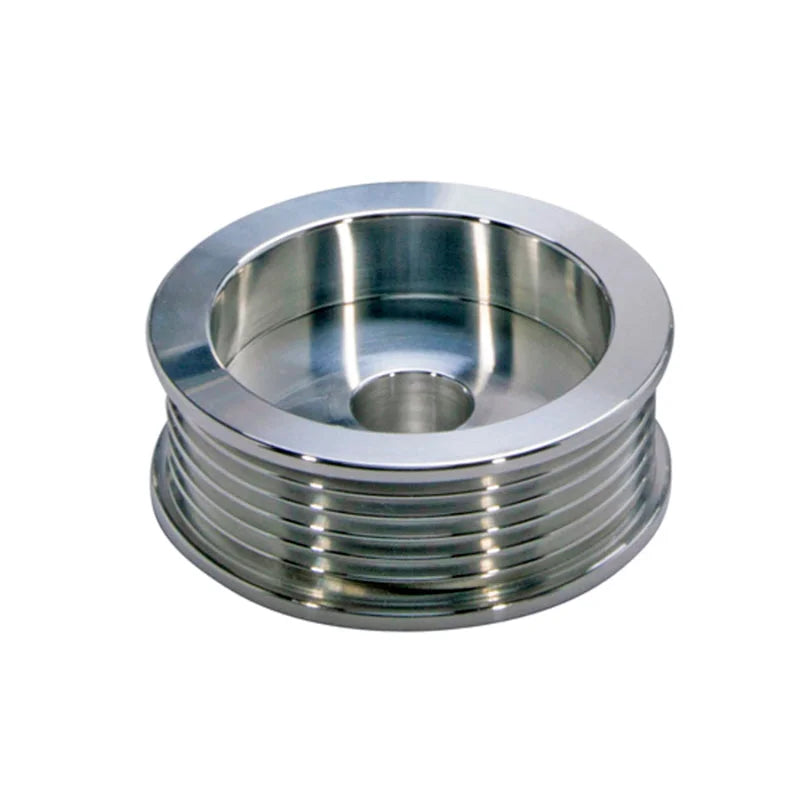 BBK 94-95 Mustang 5.0 Underdrive Pulley Kit - Lightweight CNC Billet Aluminum (3pc) - Installation View