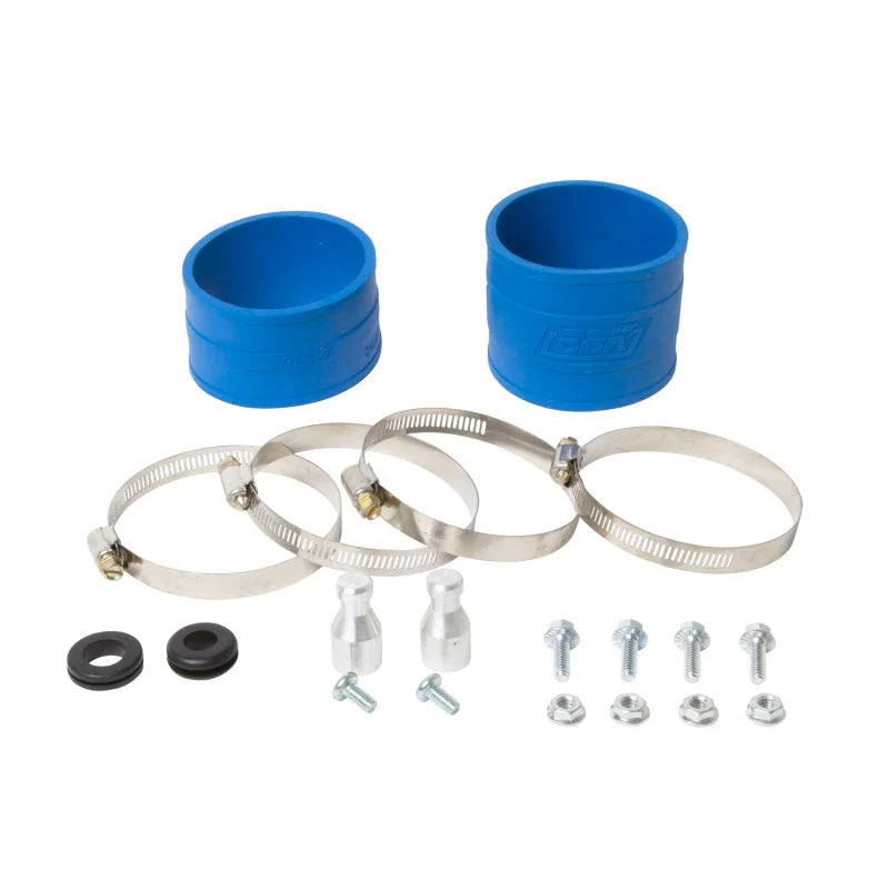 BBK 94-98 Mustang 3.8 V6 Cold Air Intake Kit - Chrome Finish - Side View