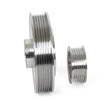 Load image into Gallery viewer, BBK 96-01 Mustang 4.6 GT Cobra Underdrive Pulley Kit - Lightweight CNC Billet Aluminum (3pc) - Side View