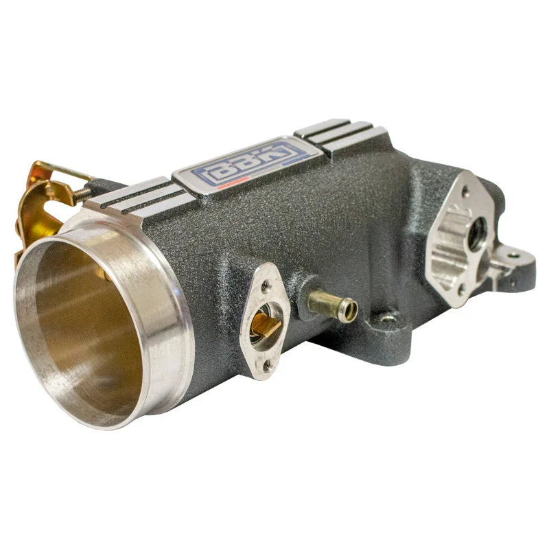 BBK 96-04 Mustang 4.6 GT 73mm Throttle Intake BBK Power Plus Series - Charcoal - Installation View