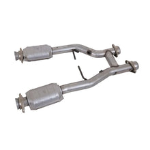 Load image into Gallery viewer, BBK 96-04 Mustang 4.6 GT / Cobra Short Mid H Pipe w Catalytic Converters 2-1/2 For Long Tube Headers - Main Product View