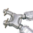 Load image into Gallery viewer, BBK 96-04 Mustang 4.6 GT / Cobra Short Mid X Pipe w Catalytic Converters 2-1/2 For Long Tube Headers - Side View
