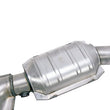 Load image into Gallery viewer, BBK 96-04 Mustang 4.6 GT / Cobra Short Mid X Pipe w Catalytic Converters 2-1/2 For Long Tube Headers - Installation View