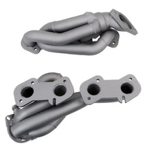 Load image into Gallery viewer, BBK 96-04 Mustang GT Shorty Tuned Length Exhaust Headers - 1-5/8 Titanium Ceramic - Installation View