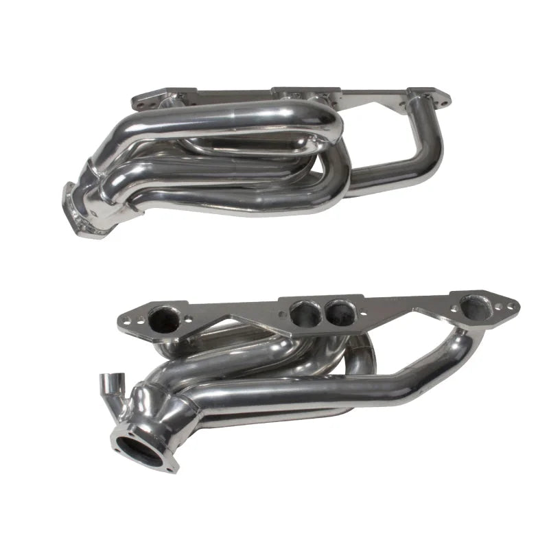 BBK 96-98 GM Truck SUV 5.0 5.7 Shorty Tuned Length Exhaust Headers - 1-5/8 Silver Ceramic - Side View