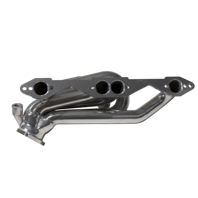 BBK 96-98 GM Truck SUV 5.0 5.7 Shorty Tuned Length Exhaust Headers - 1-5/8 Silver Ceramic - Back View