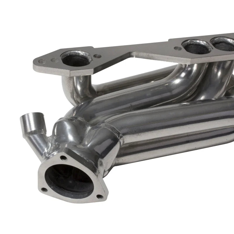BBK 96-98 GM Truck SUV 5.0 5.7 Shorty Tuned Length Exhaust Headers - 1-5/8 Silver Ceramic - Installation View