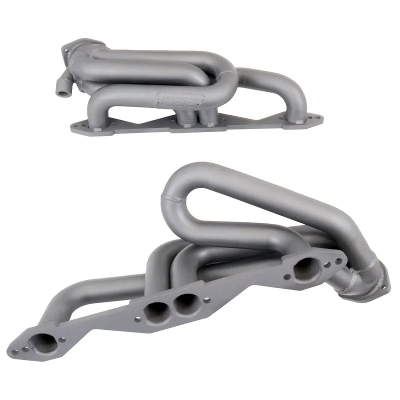 BBK 96-98 GM Truck SUV 5.0 5.7 Shorty Tuned Length Exhaust Headers - 1-5/8 Titanium Ceramic - Side View