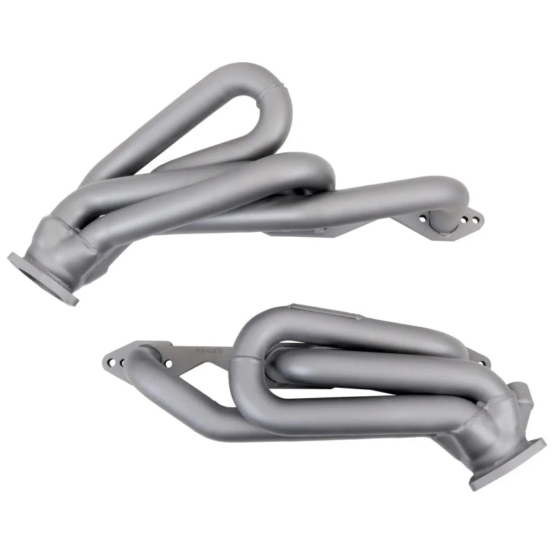 BBK 96-98 GM Truck SUV 5.0 5.7 Shorty Tuned Length Exhaust Headers - 1-5/8 Titanium Ceramic - Installation View