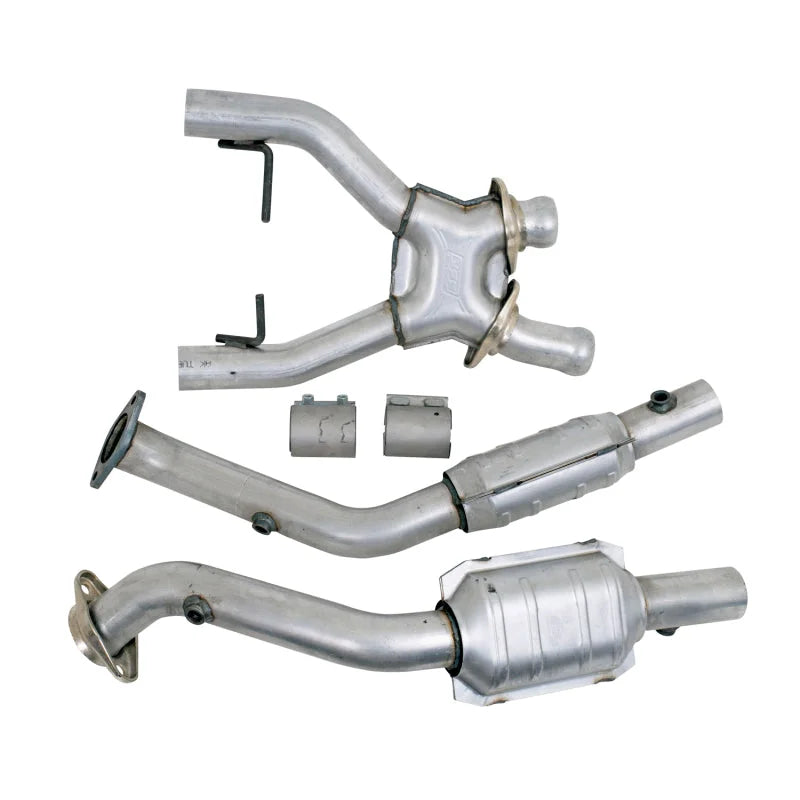 BBK 96-98 Mustang 4.6 Cobra High Flow X Pipe With Catalytic Converters - 2-1/2 - Additional View 6