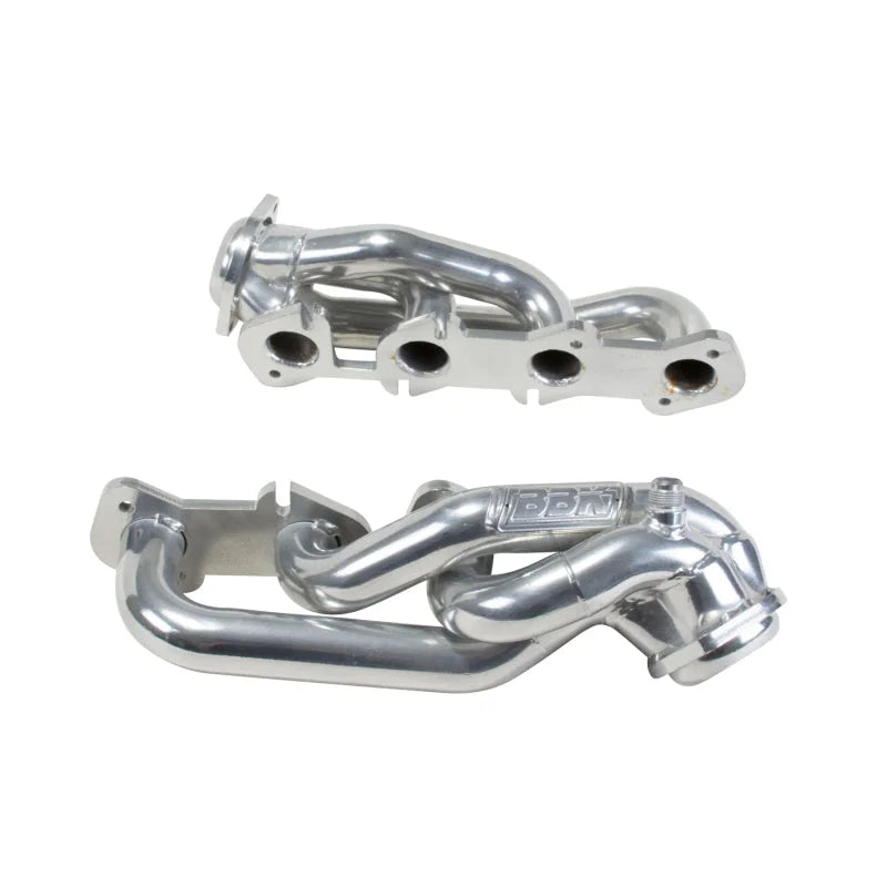 BBK 97-03 Ford F Series Truck 4.6 Shorty Tuned Length Exhaust Headers - 1-5/8 Silver Ceramic - Side View