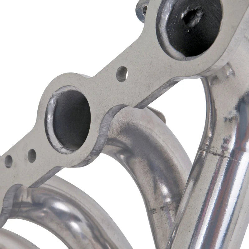 BBK 97-99 Corvette C5 LS1 Shorty Tuned Length Exhaust Headers - 1-3/4 Silver Ceramic - Back View