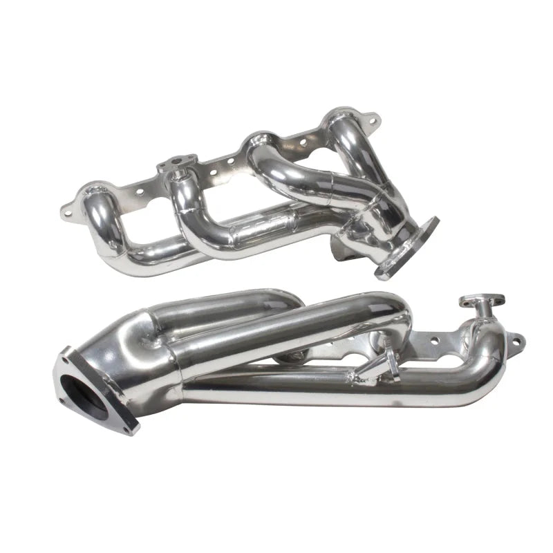 BBK 99-04 GM Truck SUV 4.8 5.3 Shorty Tuned Length Exhaust Headers - 1-3/4 Silver Ceramic - Installation View