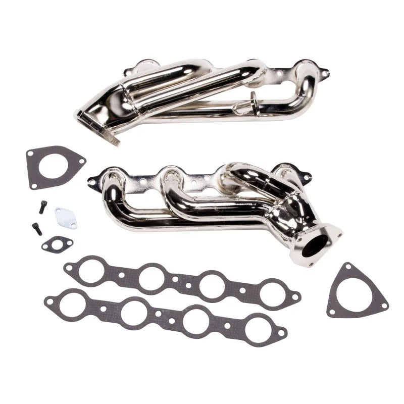 BBK 99-04 GM Truck SUV 6.0 Shorty Tuned Length Exhaust Headers - 1-3/4 Titanium Ceramic - Side View