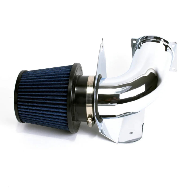 BBK 99-04 Mustang V6 Cold Ar Intake Kit - Chrome Finish - Side View