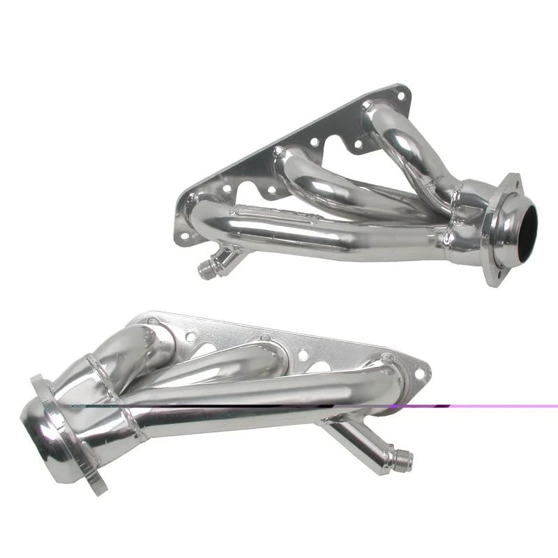 BBK 99-04 Mustang V6 Shorty Tuned Length Exhaust Headers - 1-5/8 Silver Ceramic - Main Product View