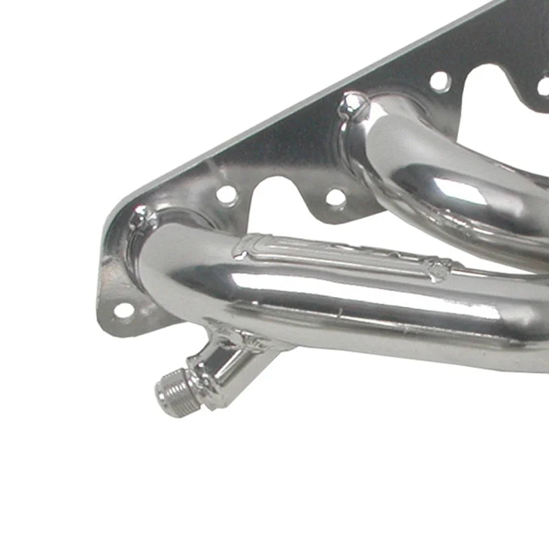 BBK 99-04 Mustang V6 Shorty Tuned Length Exhaust Headers - 1-5/8 Silver Ceramic - Side View