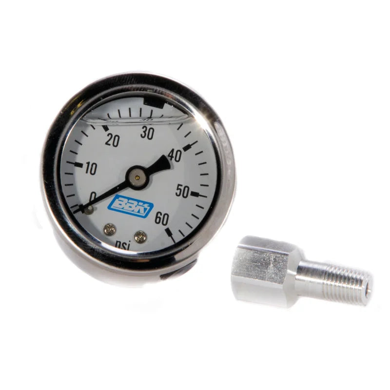BBK Liquid Filled EFI Fuel Pressure Gauge 0-60 PSI - Main Product View