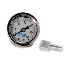 Load image into Gallery viewer, BBK Liquid Filled EFI Fuel Pressure Gauge 0-60 PSI - Main Product View