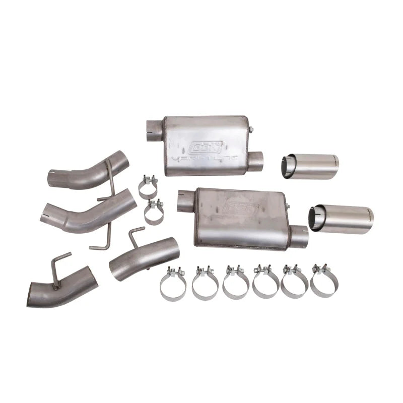 BBK Vari-Tune Axle Back Exhaust Kit 2 Adjustable Performance Mufflers 2-3/4 Pipe 4 in. Tips - Main Product View