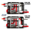 Load image into Gallery viewer, BBK VariTune Adjustable Performance Muffler 2-3/4 Offset/Offset Stainless Steel - Side View