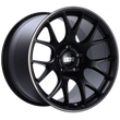Load image into Gallery viewer, BBS CH-R 20x8.5 5x112 ET40 Satin Black Polished Rim Protector Wheel -82mm PFS/Clip Required