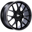 Load image into Gallery viewer, BBS CH-R 20x9 5x120 ET29 Satin Black Polished Rim Protector Wheel -82mm PFS/Clip Required