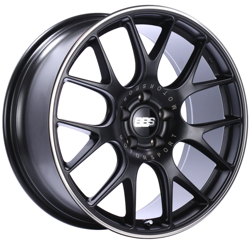 BBS CH-R 20x9.5 5x114.3 ET40 CB66 Satin Black Polished Rim Protector Wheel