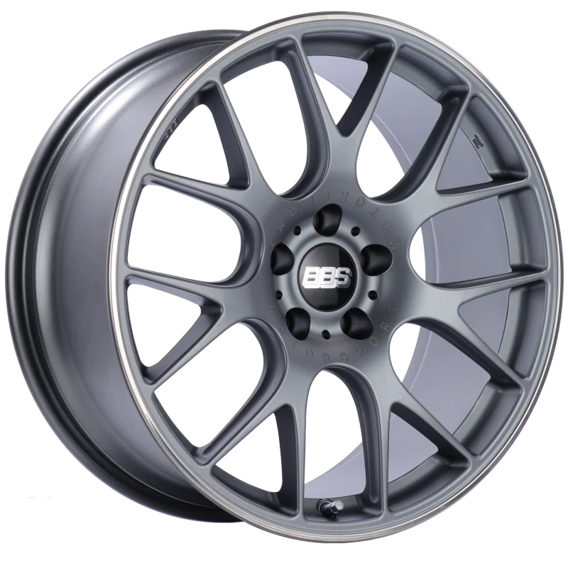 BBS CH-R 20x9.5 5x114.3 ET40 CB66 Satin Titanium Polished Rim Protector Wheel