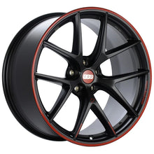 Load image into Gallery viewer, BBS CI-R Nurburgring Edition 20x10.5 5x120 ET35 Satin Black/Red Lip Wheel - 82mm PFS/Clip Req.