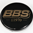 Load image into Gallery viewer, BBS Center Cap 56mm Black/Gold Est. 1970 Anniversary w/BBS Logo (5-Tab)