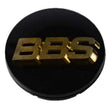 Load image into Gallery viewer, BBS Center Cap 70.6mm Black/Gold (3-tab) (56.24.080)