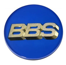 Load image into Gallery viewer, BBS Center Cap 70.6mm Blue/Gold (4-Tab)