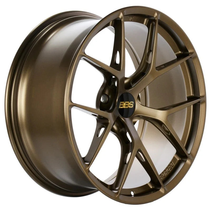 BBS FI-R 21x12.5 Center Lock ET48 CB84 Satin Bronze Wheel - Side View