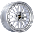 Load image into Gallery viewer, BBS LM 17x7.5 4x100 ET40 Diamond Silver Center Diamond Cut Lip Wheel -70mm PFS/Clip Required