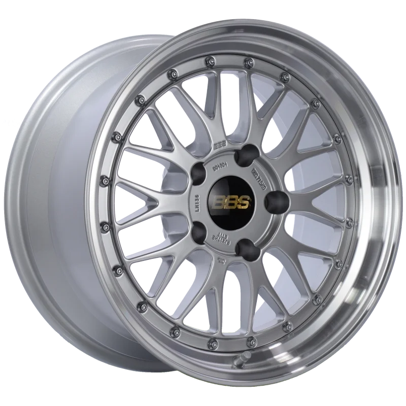 BBS LM 17x9 5x130 ET17 CB71.6 Diamond Silver Center Diamond Cut Lip Wheel - Main Product View