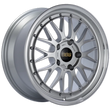 Load image into Gallery viewer, BBS LM 18x8 5x114.3 ET40 Diamond Silver Center Diamond Cut Lip Wheel - 82mm PFS/Clip Required