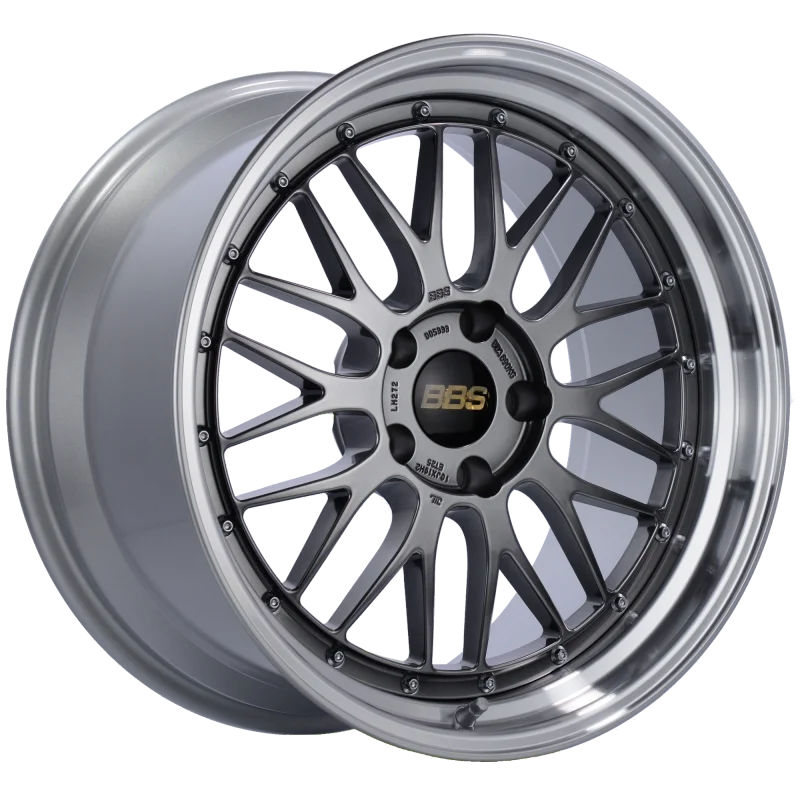 BBS LM 19x10 5x120 ET25 Diamond Black Center Diamond Cut Lip Wheel -82mm PFS/Clip Required