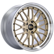 Load image into Gallery viewer, BBS LM 19x10 5x120 ET25 Gold Center Polished Lip Wheel -82mm PFS/Clip Required - Main Product View