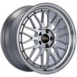 Load image into Gallery viewer, BBS LM 19x9 5x112 ET42 Diamond Silver Center Diamond Cut Lip Wheel -82mm PFS/Clip Required