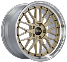 Load image into Gallery viewer, BBS LM 19x9.5 5x112 ET23 Diamond Gold Center Diamond Cut Lip Wheel 82mm PFS/Clip Required